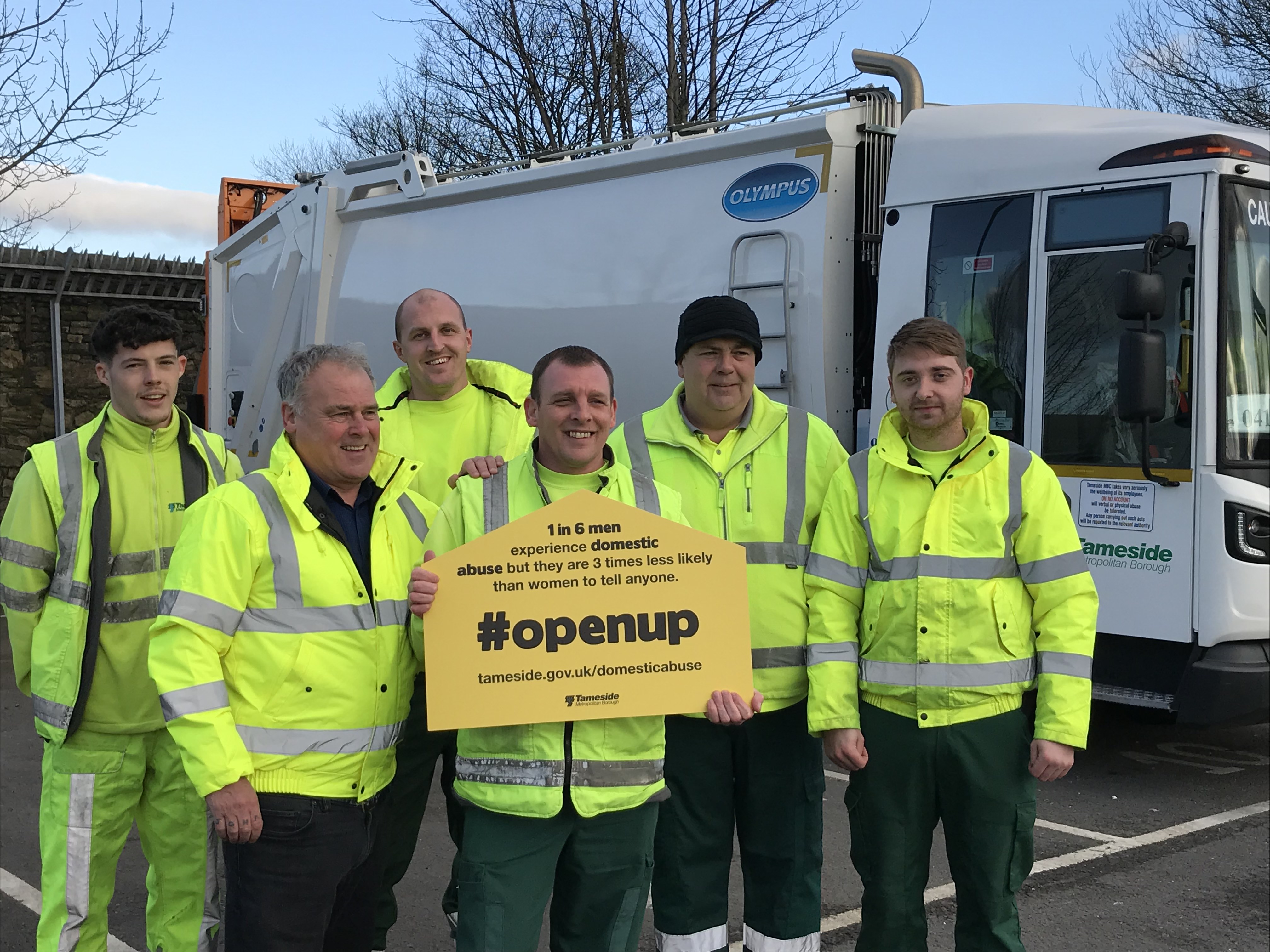 Tameside bin men encourage men to open up about domestic abuse News